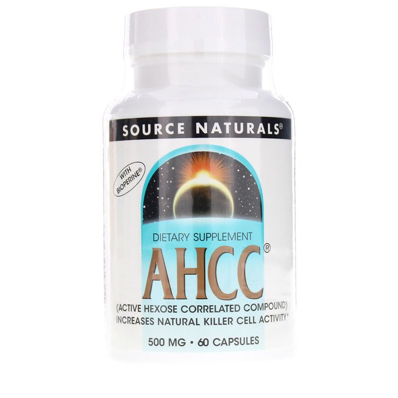 AHCC with Bioperine 500 Mg, 60 Capsules | AHCC з біоперином 500 мг, 60 капсул
