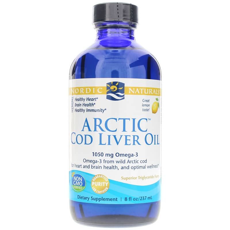Arctic Cod Liver Oil, Lemon, 8 Oz | Олія печінки арктичної тріски, Лимон, 8 унцій