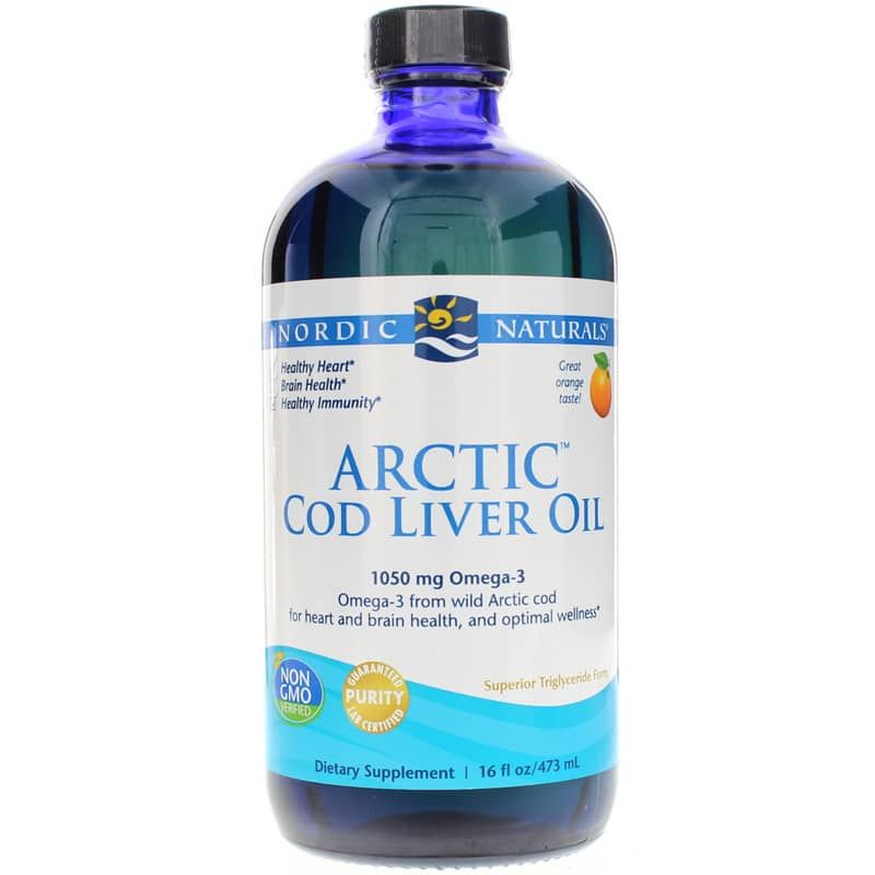 Arctic Cod Liver Oil, Orange, 16 Oz | Олія печінки арктичної тріски, Апельсин, 16 унцій