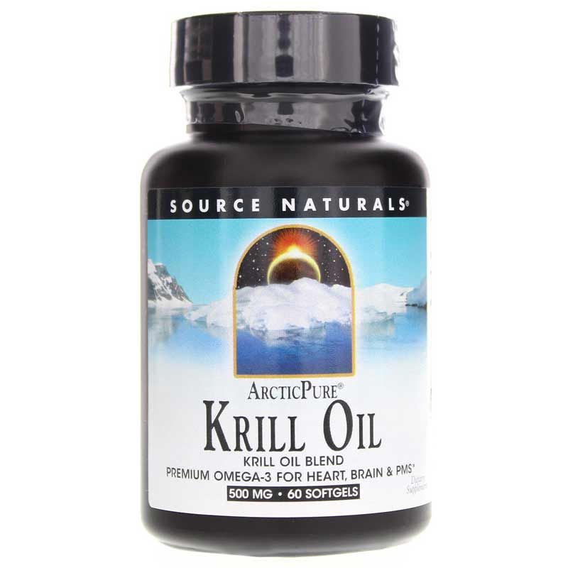 ArcticPure Krill Oil 500 Mg, Source Naturals, 60 Softgels | Олія криля ArcticPure 500 мг, source naturals, 60 гелевих капсул