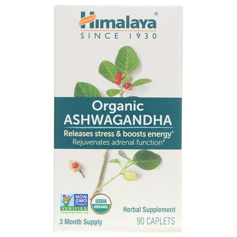 Ashwagandha Organic, 90 Caplets | Ашвагандха органічна, 90 капсул