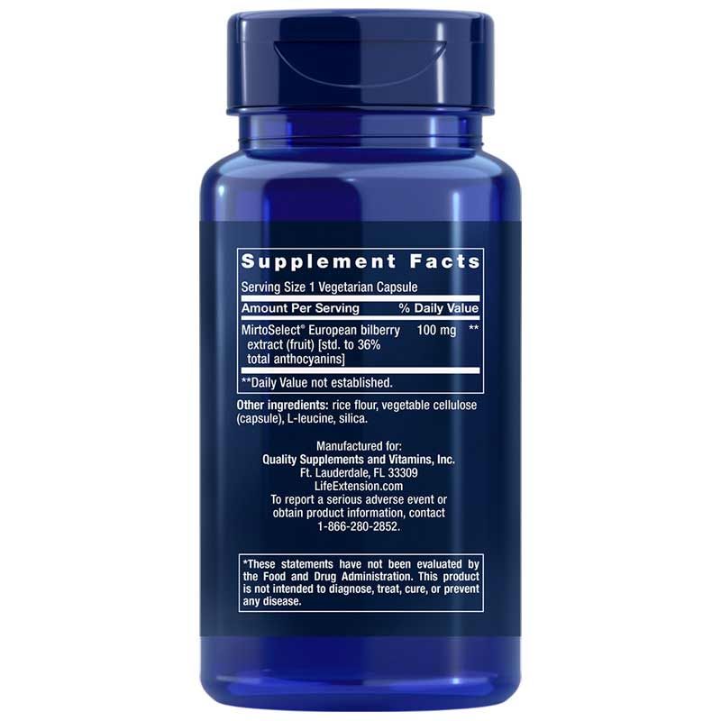 Bilberry Standardized Extract 100 Mg | Стандартизированный экстракт черники 100 мг