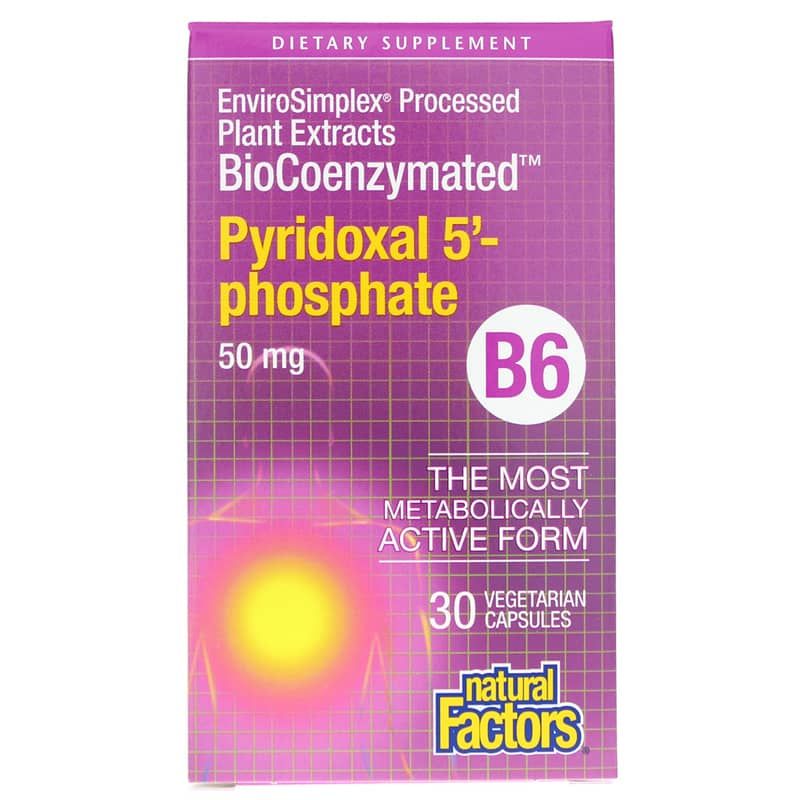 BioCoenzymated Pyridoxal 5' Phosphate 50 Mg | Биокоэнзимированный пиридоксаль 5' фосфат 50 мг