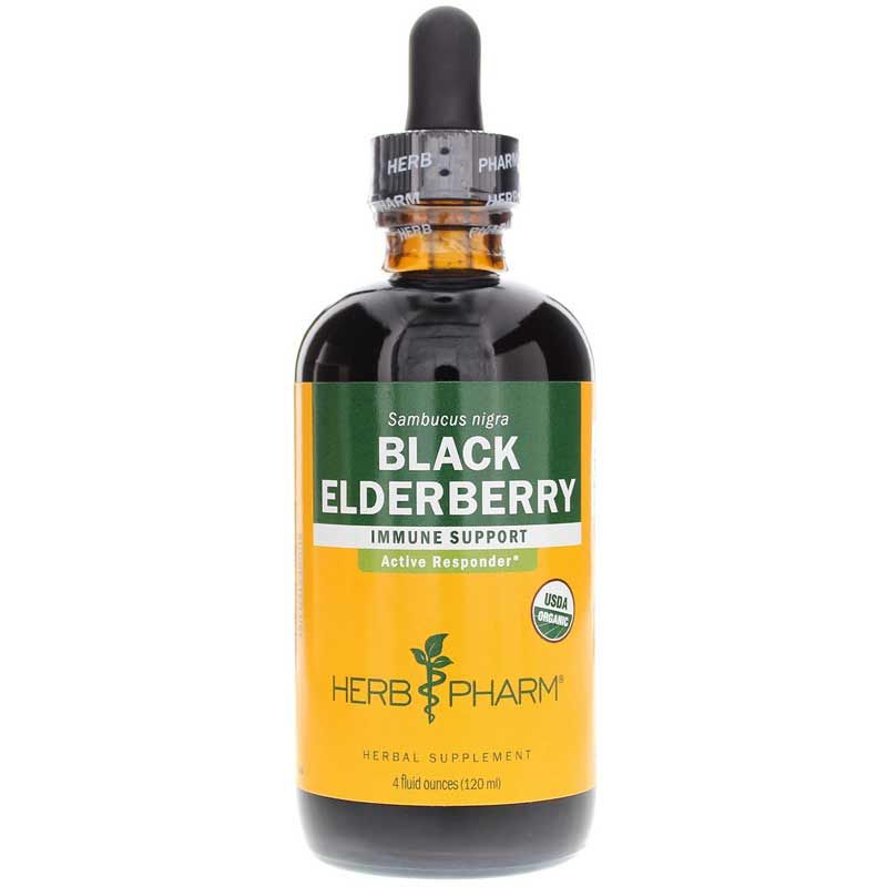 Black Elderberry Extract Organic, 4 Oz | Екстракт бузини чорної органічний, 4 унції