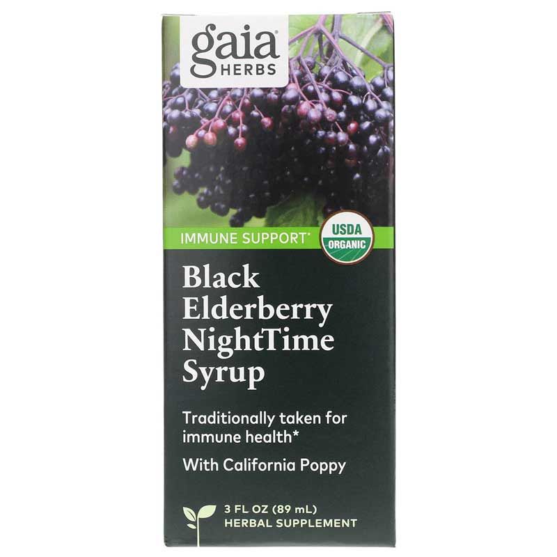 Black Elderberry NightTime Syrup, 3 Oz | Сироп черной бузины NightTime, 3 унции