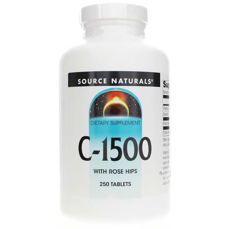 C-1500 with Rose Hips, 250 Tablets | C-1500 із шипшиною, 250 таблеток
