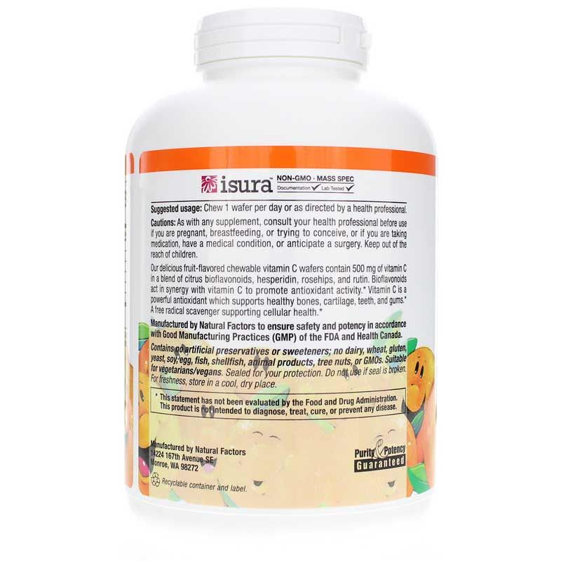 C-500 Mg Natural Fruit Chew, Tangy Orange, 180 Chewable Tablets | C-500 мг натуральний фруктовий жувальний натуральний фруктовий жувальний, Терпкий апельсин, 180 жувальних таблеток