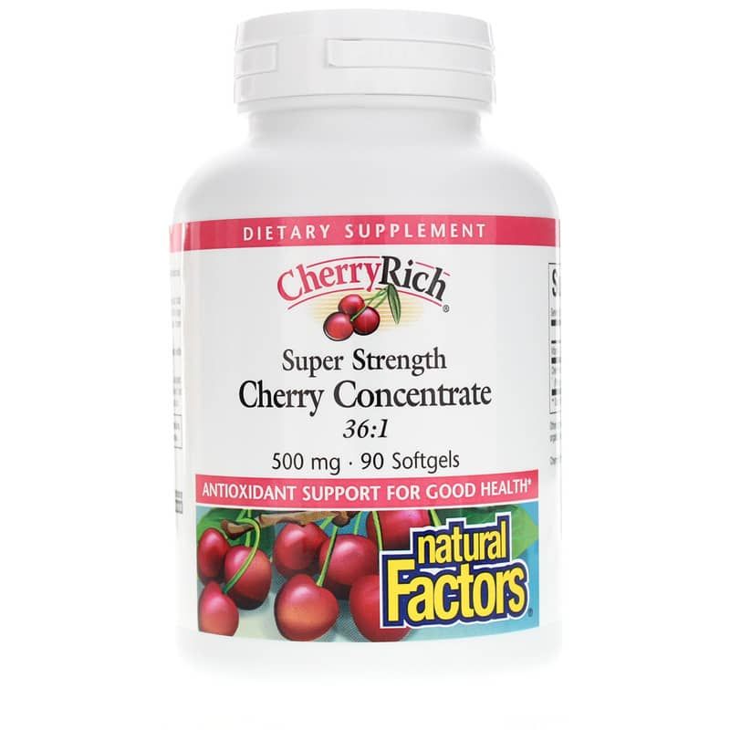 CherryRich Super Strength Cherry Concentrate, 90 Softgels | CherryRich суперсильний вишневий концентрат, 90 гелевих капсул