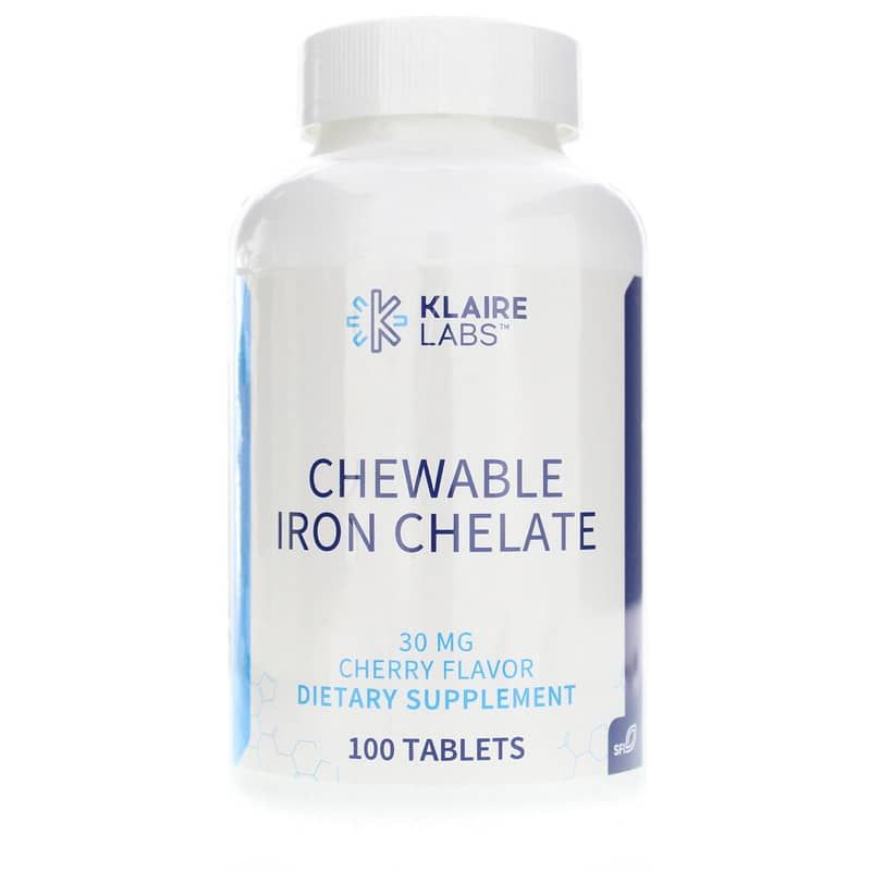 Chewable Iron Chelate, Cherry | Жевательный хелат железа, Вишня