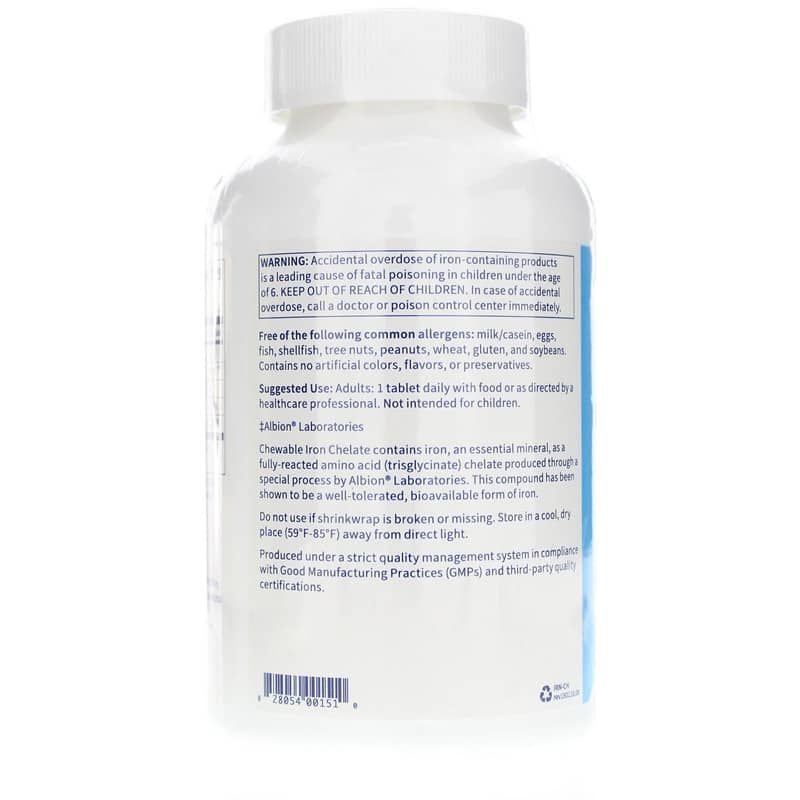 Chewable Iron Chelate, Cherry | Жевательный хелат железа, Вишня