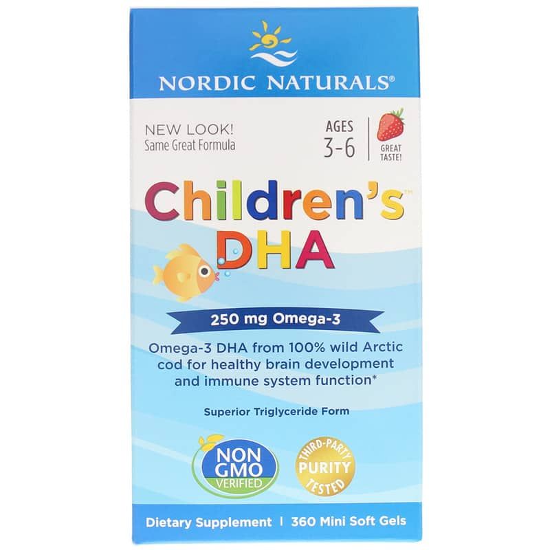 Children's DHA Strawberry, 360 Softgels | Дитяча ДГК полуниця, 360 гелевих капсул