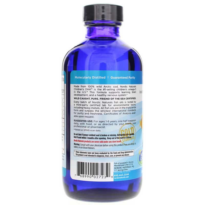 Children's DHA Strawberry Liquid, 8 Oz | Детский DHA клубничный жидкий, 8 унций