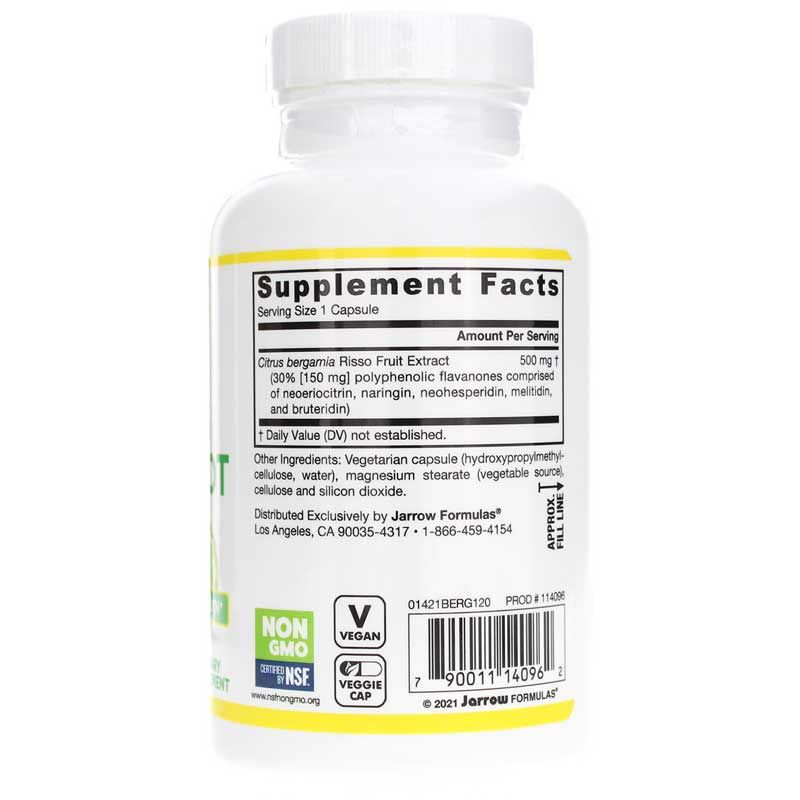 Citrus Bergamot 500 Mg, 120 Veg Capsules | Цитрусовый бергамот 500 мг, 120 вегетерианских капсул