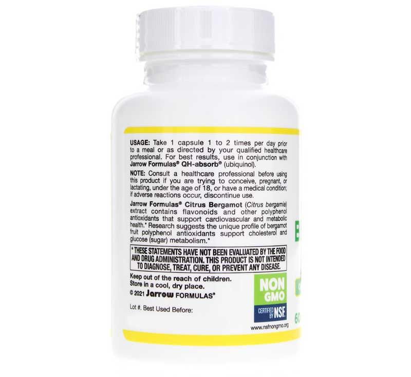 Citrus Bergamot 500 Mg, 60 Veg Capsules | Цитрусовый бергамот 500 мг, 60 вегетерианских капсул