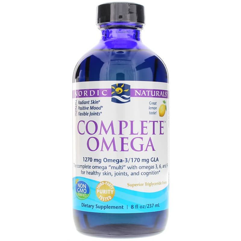 Complete Omega Liquid Lemon, 8 Oz | Повна омега рідина лимон, 8 унцій