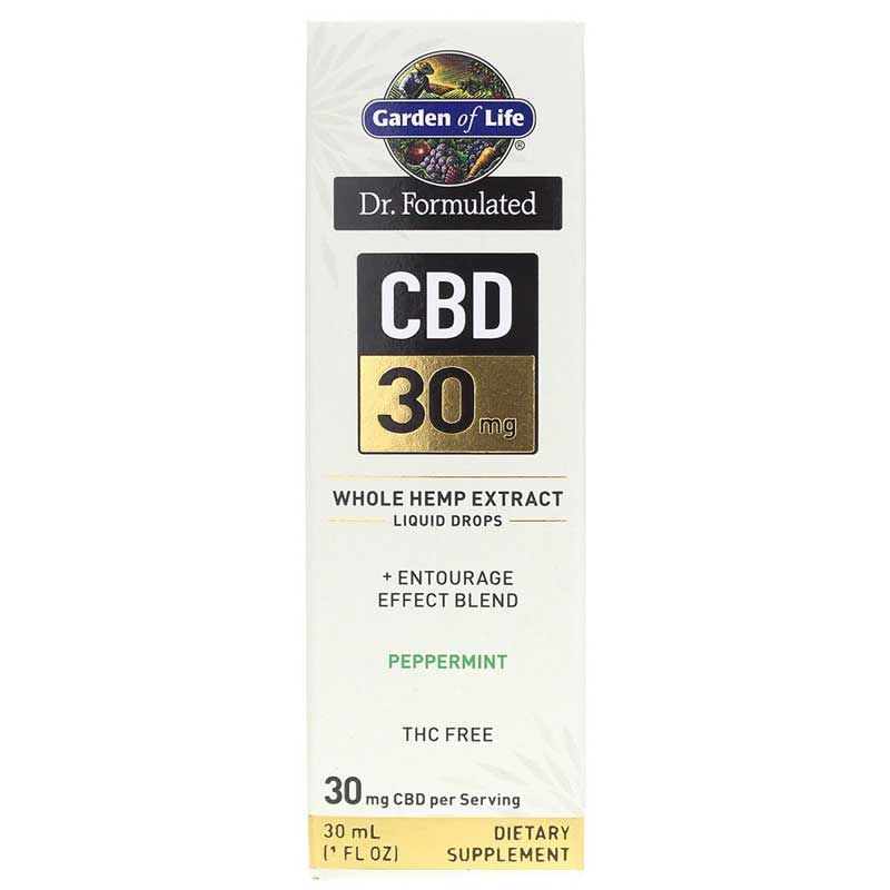 Dr. Formulated CBD 30 Mg Drops, Peppermint | Доктор сформулював краплі CBD 30 мг, М'ята