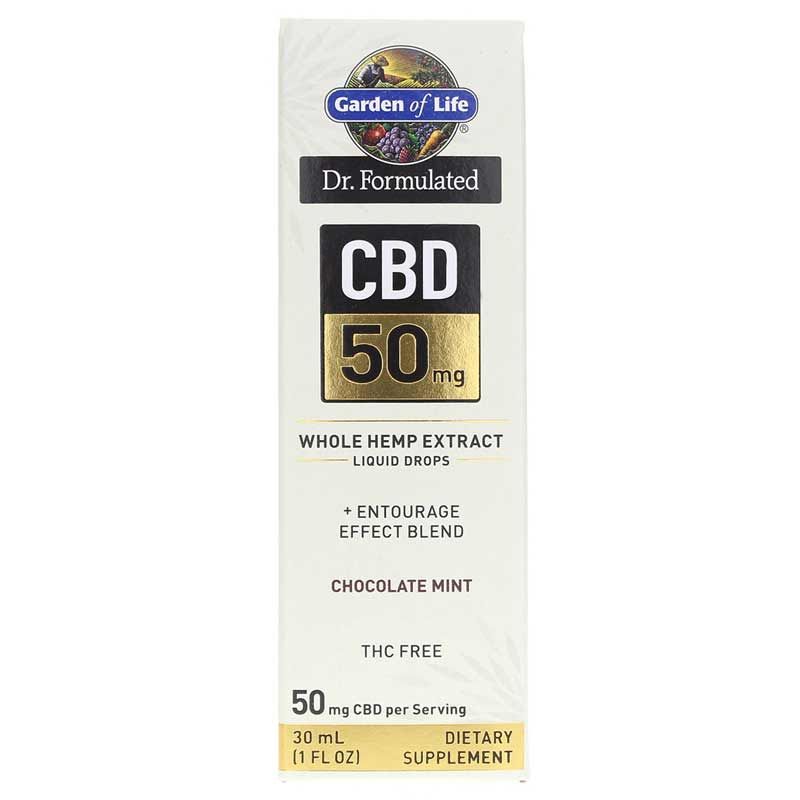 Dr. Formulated CBD 50 Mg Drops, Chocolate Mint | Доктор сформулював краплі CBD 50 мг, Шоколадна м'ята