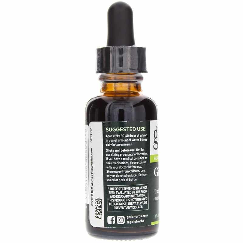 Ginkgo Leaf Organic, 1 Oz | Лист гинкго органический, 1 унция