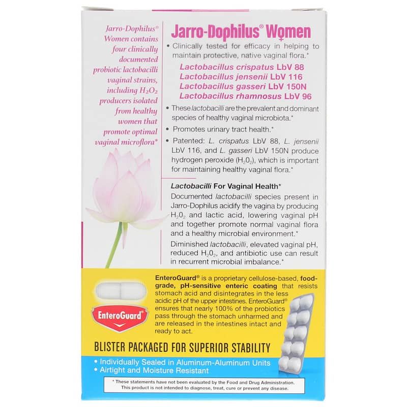 Jarro-Dophilus Women 5 Billion Shelf Stable, 30 Enteric Coated Veg Capsules | Jarro-dophilus women 5 billion shelf stable, 30 Энтеральное покрытие вегетерианских капсул