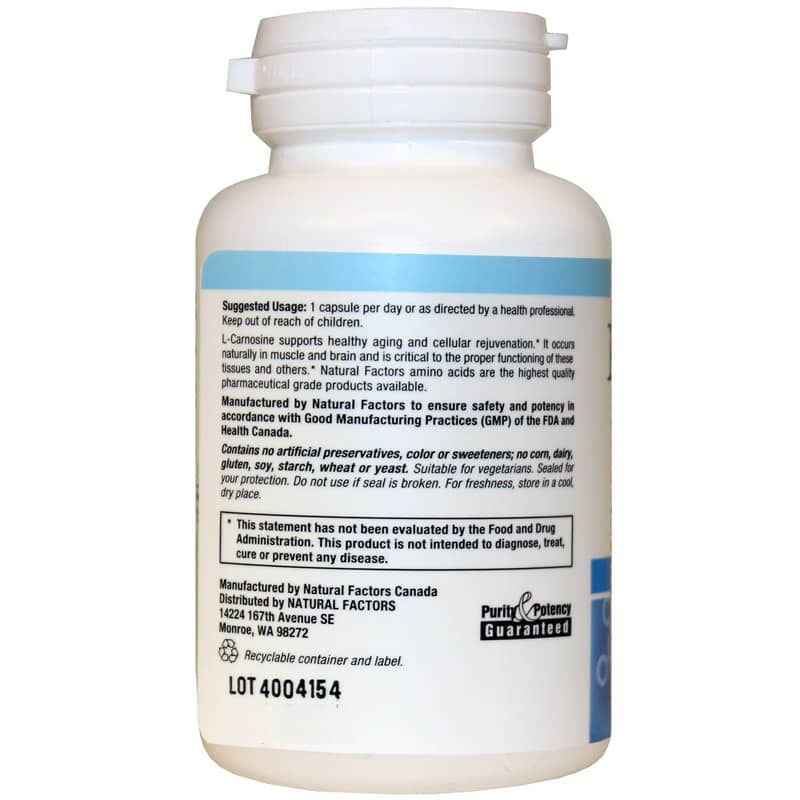 L-Carnosine 500 Mg | L-карнозин 500 мг