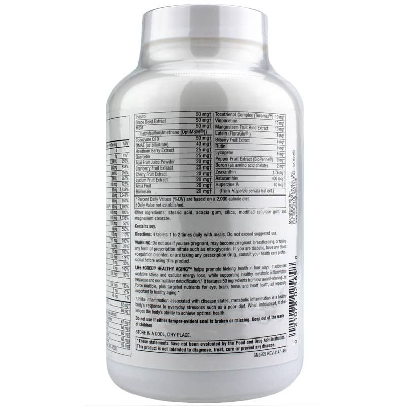 Life Force Healthy Aging Multiple No Iron, 120 Tablets | Жизненная сила здоровое старение многократное отсутствие железа, 120 таблеток