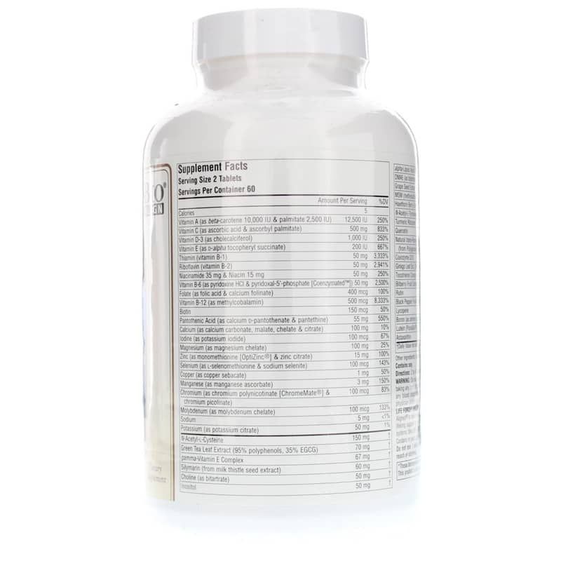 Life Force Multiple No Iron Tablets, 120 Tablets | Жизненная сила многократные таблетки без железа, 120 таблеток