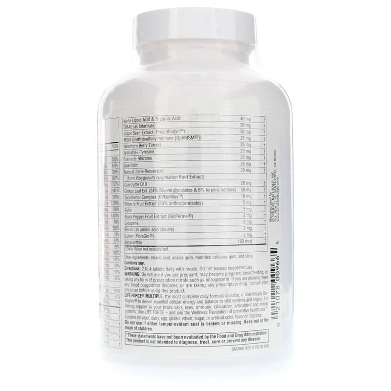 Life Force Multiple No Iron Tablets, 120 Tablets | Жизненная сила многократные таблетки без железа, 120 таблеток