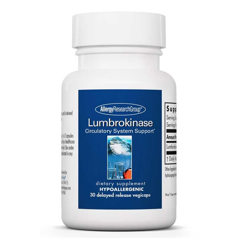 Lumbrokinase 32 Mg, 30 Veg Capsules | Люмброкиназа 32 мг, 30 вегетерианских капсул