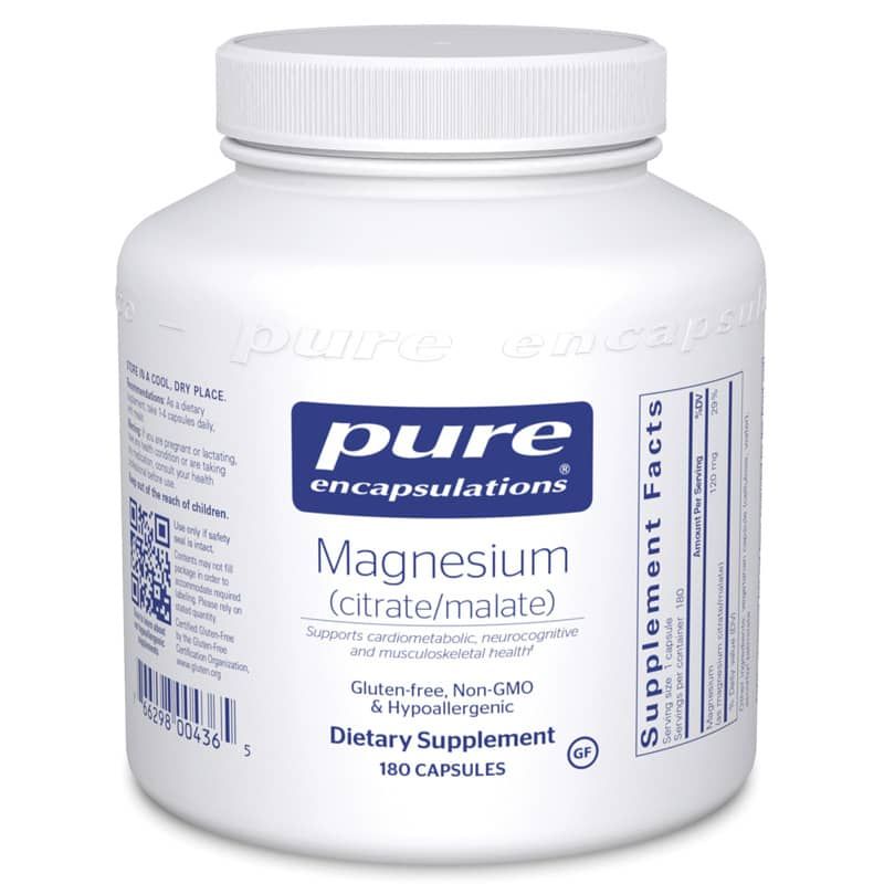 Magnesium (citrate/malate), 180 Capsules | Магній (цитрат/малат), 180 капсул