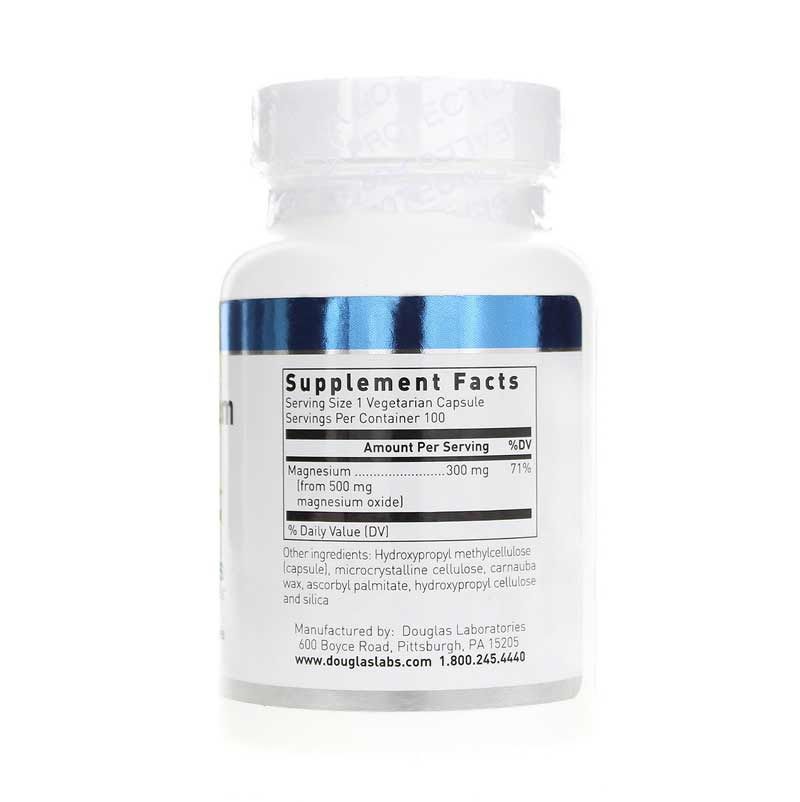 Magnesium Oxide 300 Mg, 100 Veg Capsules | Оксид магния 300 мг, 100 вегетерианских капсул