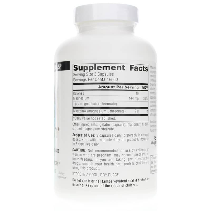Magtein Magnesium L-Threonate, 180 Capsules | Магтеин магния L-треонат, 180 капсул