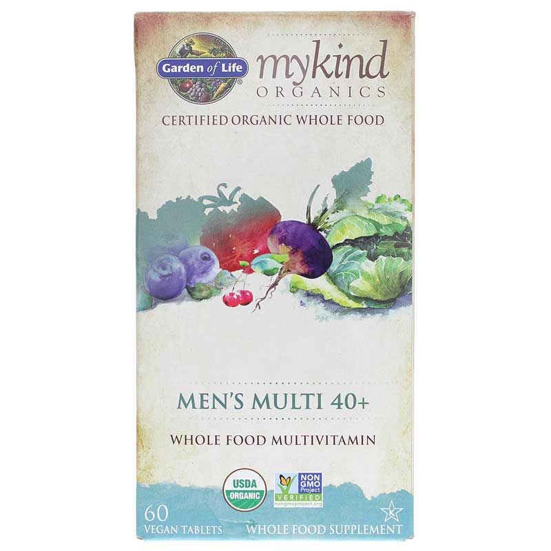 Men's Multi 40+ Whole Food Multivitamin, 60 Veg Tablets | Чоловічий мульти 40+ мультивітамін із цільної їжі, 60 Вегетаріанський таблеток