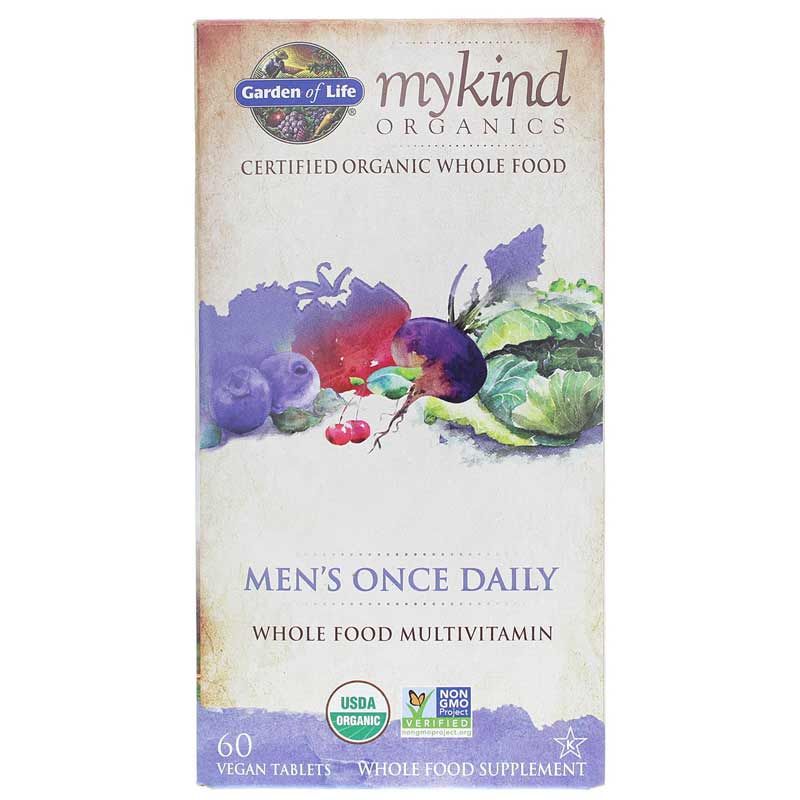 Men's Once Daily Whole Food Multivitamin, 60 Veg Tablets | Мужской одноразовый мультивитамин из цельных пищевых продуктов, 60 Вегетарианский таблеток