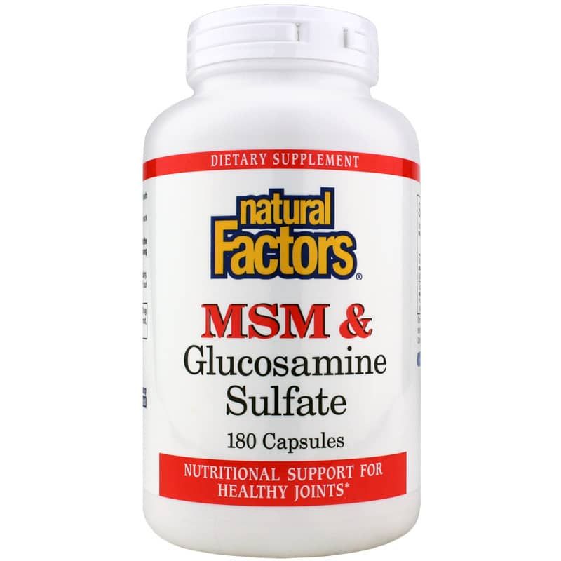 MSM &amp; Glucosamine Sulfate, 180 Capsules | МСМ и глюкозамин сульфат, 180 капсул