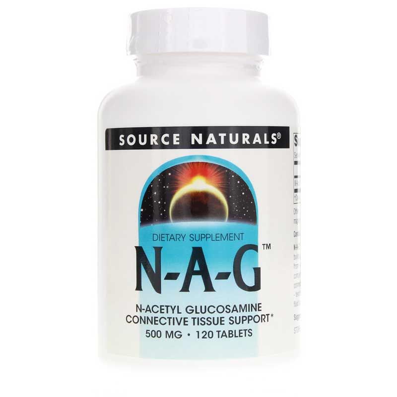 N-A-G N-Acetyl Glucosamine 500 Mg, Source Naturals, 120 Tablets | N-A-G N-ацетил глюкозамин 500 мг, source naturals, 120 таблеток