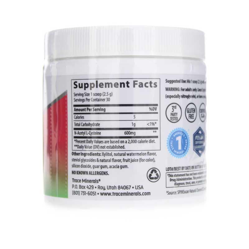 NAC Powder 600 Mg, Watermelon | Порошок NAC 600 мг, Арбуз