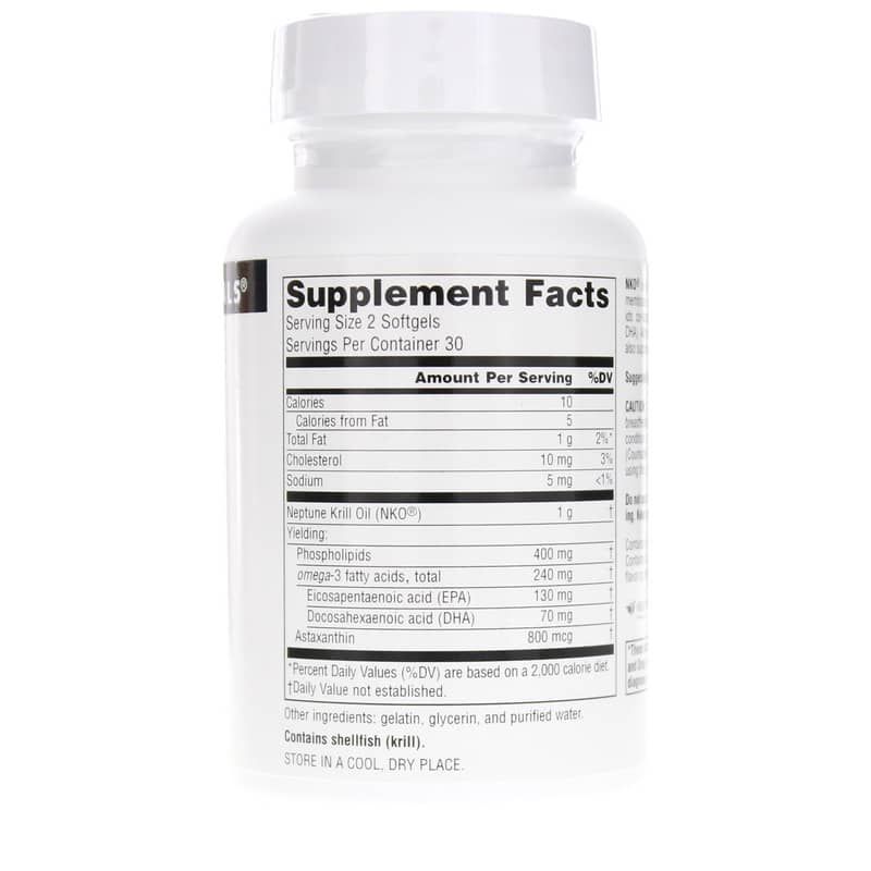 NKO Neptune Krill Oil 500 Mg, 60 Softgels | Масло криля NKO Нептун 500 мг, 60 гелевых капсул