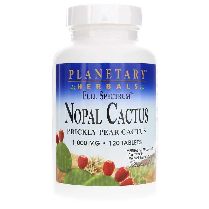 Nopal Cactus 1000 Mg Full Spectrum, 120 Tablets | Кактус нопала 1000 мг полный спектр, 120 таблеток