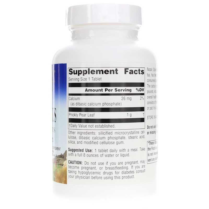 Nopal Cactus 1000 Mg Full Spectrum, 120 Tablets | Кактус нопала 1000 мг полный спектр, 120 таблеток