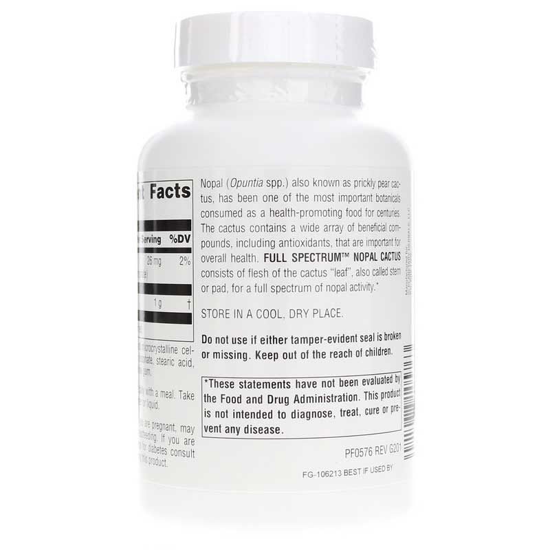 Nopal Cactus 1000 Mg Full Spectrum, 120 Tablets | Кактус нопала 1000 мг полный спектр, 120 таблеток