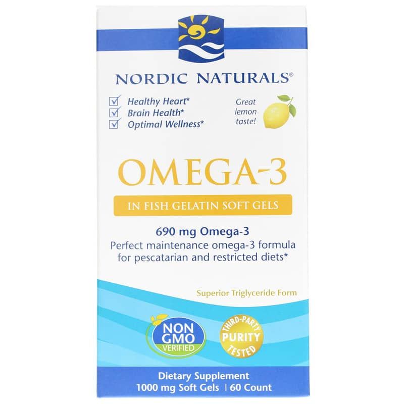 Omega-3 Fish Gelatin Softgels | Омега-3 риб'ячий желатин м'які гелі