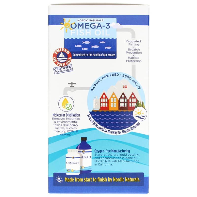 Omega-3 Lemon Softgels, 60 Softgels | Омега-3 лимон софтгели, 60 гелевых капсул
