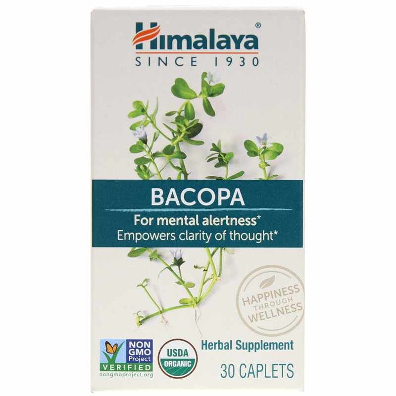 Organic Bacopa, 30 Caplets | Органическая бакопа, 30 капсул