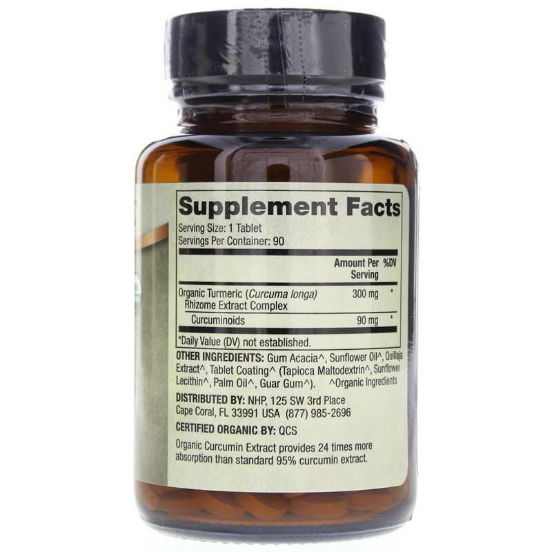 Organic Curcumin Extract, 90 Tablets | Органічний екстракт куркуміну, 90 таблеток