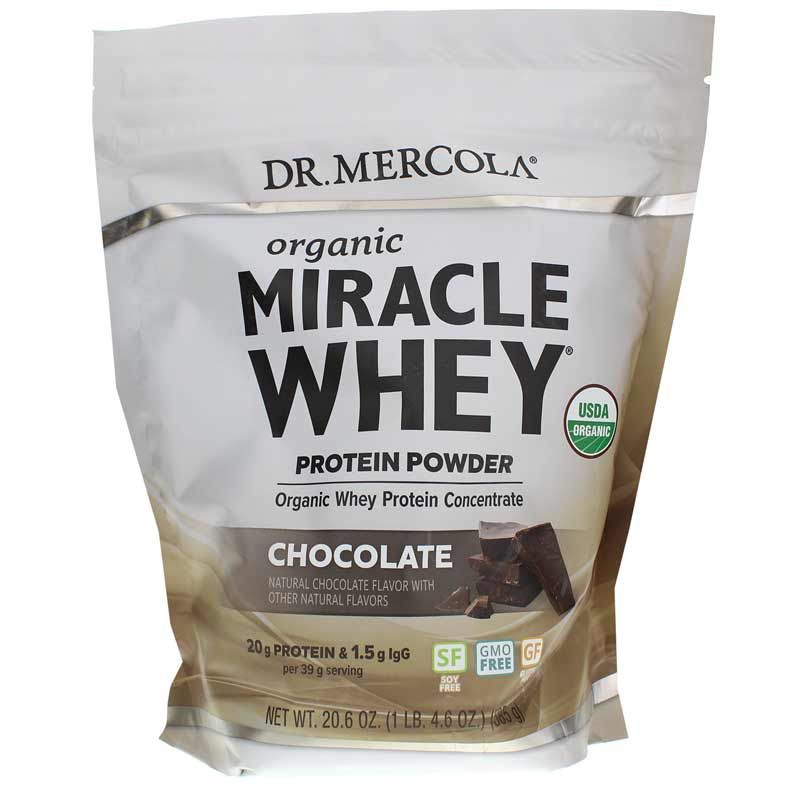 Organic Miracle Whey Protein, Chocolate | Органический чудодейственный сывороточный протеин, Шоколад