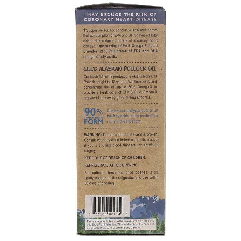 Peak Omega-3 Liquid, 8.45 Oz | Пик омега-3 жидкий, 8,45 унции