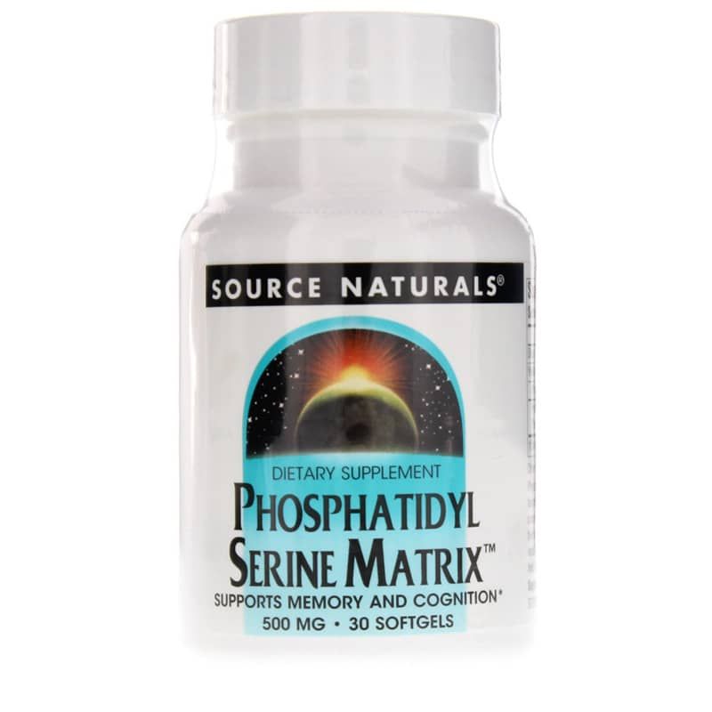 Phosphatidyl Serine Matrix 500 Mg, 30 Softgels | Фосфатидилсерин матрикс 500 мг, 30 гелевых капсул