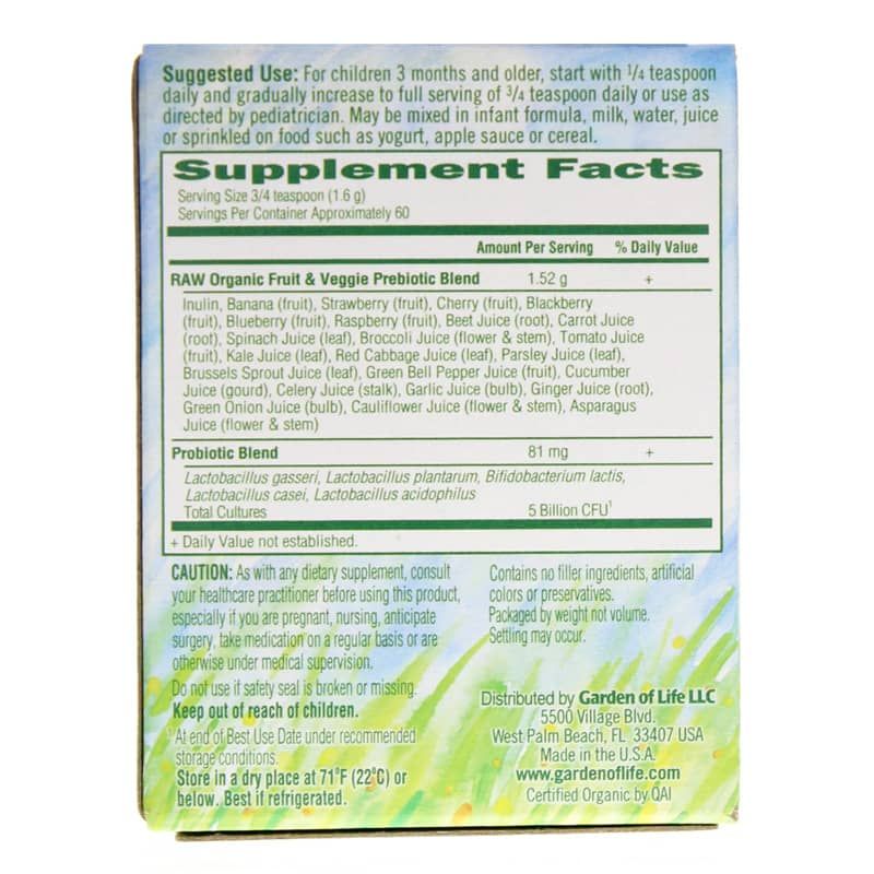 Raw Probiotics Kids Powder | Сирі пробіотики для дітей порошок