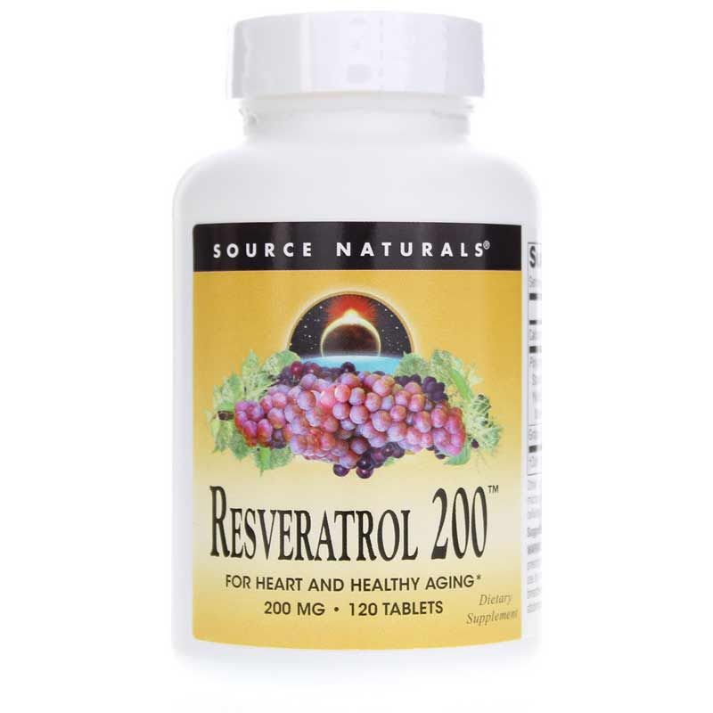 Resveratrol 200 Tablets, 120 Tablets | Ресвератрол 200 таблеток, 120 таблеток