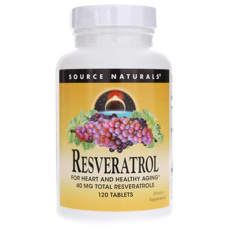 Resveratrol 40 Mg Tablets, 120 Tablets | Ресвератрол 40 мг таблетки, 120 таблеток